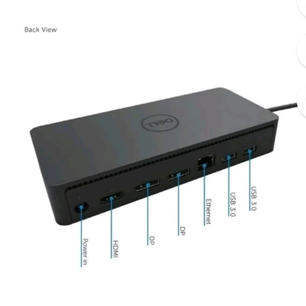 DELL D6000 DisplayLink Universal Docking Station +130W AC USB 3.0 / USB-C UHD 4K
